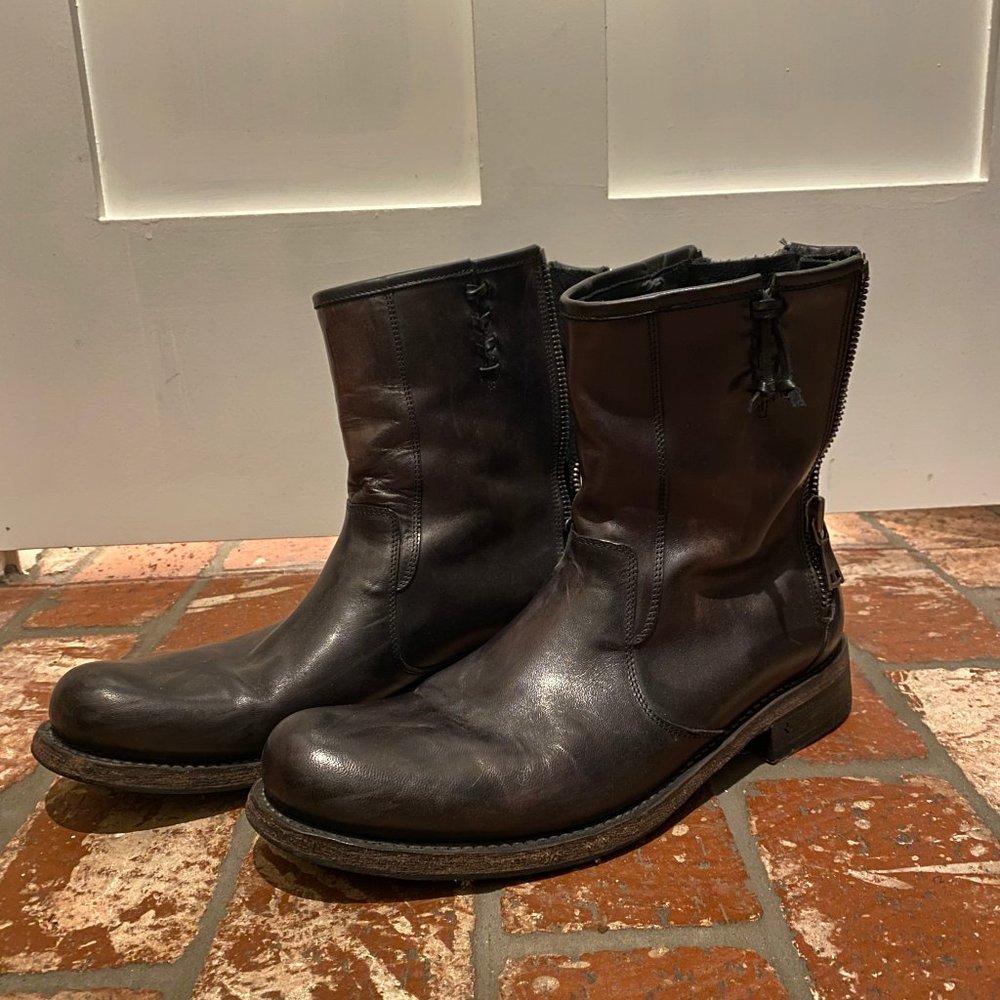 John Varvatos Leather Boots